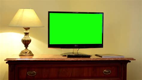 Tvtelevision Green Screen Luxury Room Stock Footage Video 8994844
