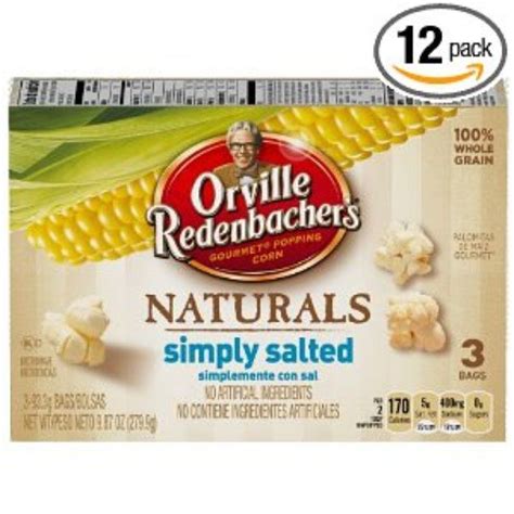 Orville Redenbachers Gourmet Microwavable Popcorn Natural Simply