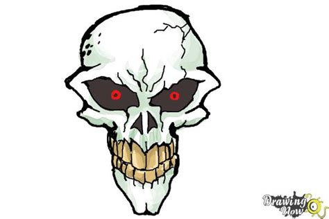 1.4 if in addition to painting what you like is to disguise yourself or have some garment with skulls that are scary, perhaps you want to look at our website a little longer. How to Draw a Scary Skull - DrawingNow