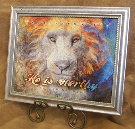 Lion Of Judah Framed 8x10 Shine Living