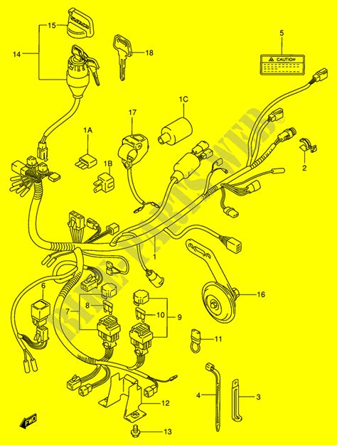Lutron maestro 3 way dimmer wiring diagram. WIRING HARNESS for Suzuki KINGQUAD 300 2000 # SUZUKI MOTORCYCLES - Genuine Spare Parts Catalog