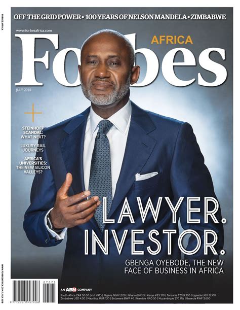 Forbes Africa July 2018 Magazine Get Your Digital Subscription