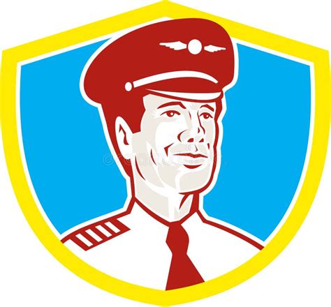 Man Aircraft Pilot Or Aviator In Cap And Uniform Smiling And Waving