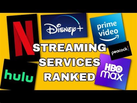 EVERY STREAMING SERVICE RANKED YouTube