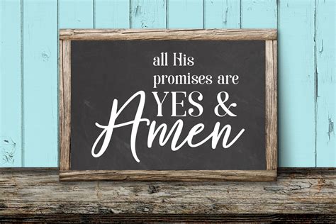 All His Promises Are Yes And Amen Svg Dxf Christian Cut File 345263