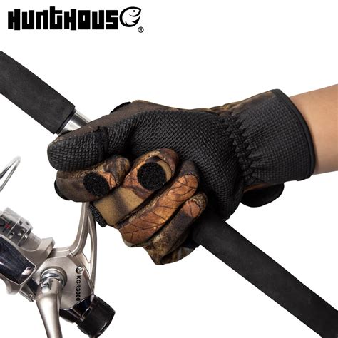 Hunthouse Fishing Gloves Winter Fishing Breathable Anti Slip Glove