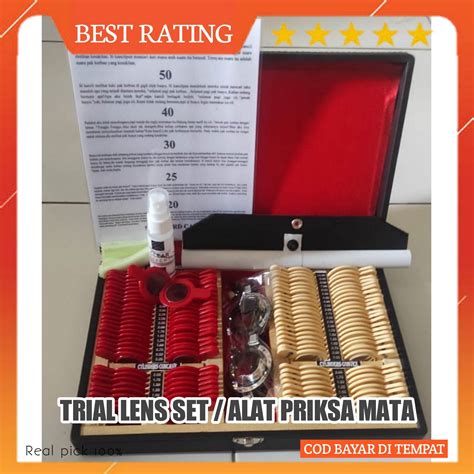 Trial Lens Alat Periksa Mata Set Lengkap Bahan Kokoh Lengkap Snellen