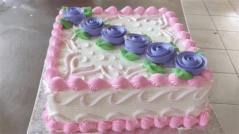 PASTEL CUADRADO cómo decorar una torta cuadrada con flores fácil y