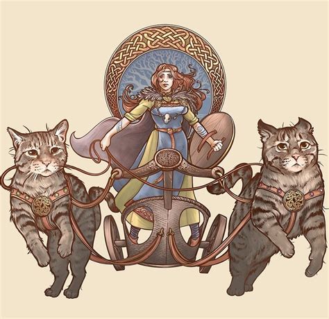 In some images, freya is drawn in a chariot pulled by two boars. Freya, zeita iubirii, frumusetii si magiei la vikingi ...