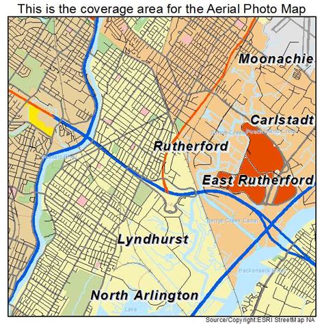 Aerial Photography Map Of Rutherford Nj New Jersey