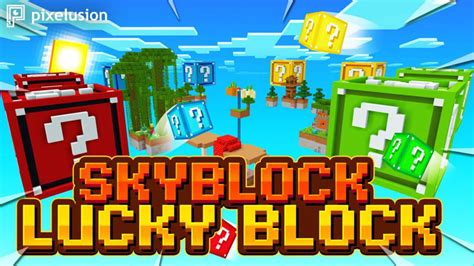 Skyblock Lucky Block By Pixelusion Minecraft Marketplace Map