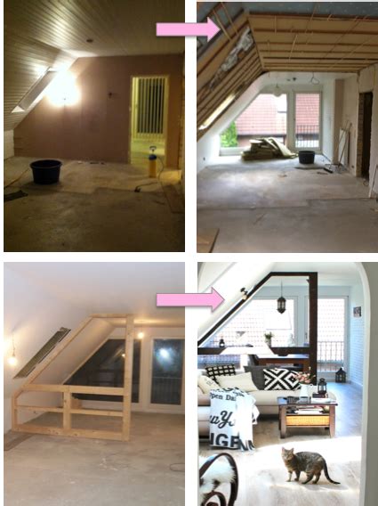Beim auszug müssen sie die wohnung in dem zustand hinterlassen, wie sie sie beim einzug übernommen haben. Dachgeschosswohnung vorher nachher | Dachgeschosswohnung ...