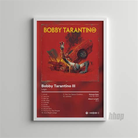 Logic Bobby Tarantino Iii Album Cover Poster Hip Hop Album