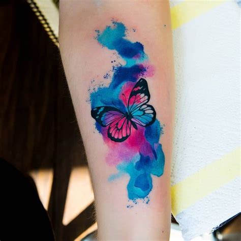 Mariposa Estilo Acuarelas Por Zelenska Kateryna Tatuajes Para Mujeres