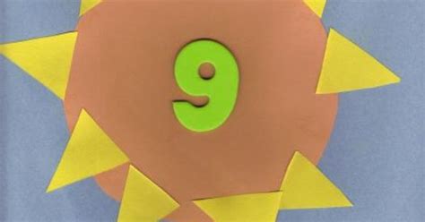 Number 9 Craft Count The Flames On The Sun Number Fun For