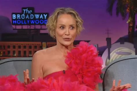 Sharon Stone Has Touching Farewell With James Corden As Talk Show Comes To An End