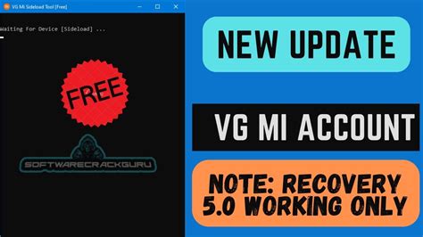 Free Vg Mi Account Sideload Mode Tool 2023