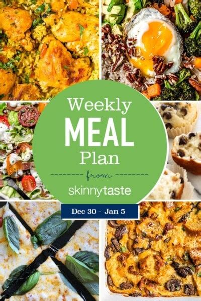 Skinnytaste Meal Plan December 30 January 5 Skinnytaste