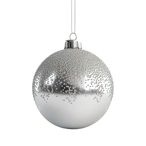 Christmas Decoration With Silver Sparkles 3d Illustration 3d