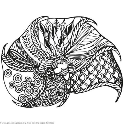 Maybe you would like to learn more about one of these? Shell Zentangle Coloring Pages Free instant download #coloring #coloringbook #coloringpages # ...