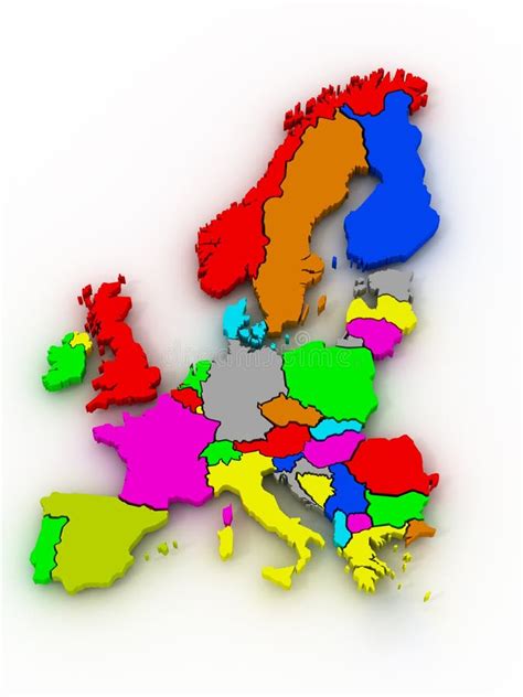 Map Of Europe Stock Illustration Illustration Of Belgium 13341840
