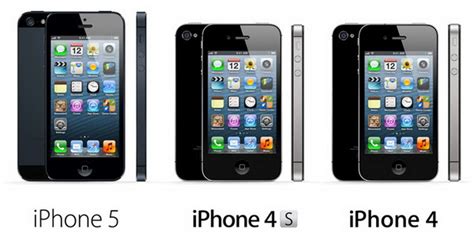 Comparison Chart Iphone 5 Vs Iphone 4s Vs Iphone 4