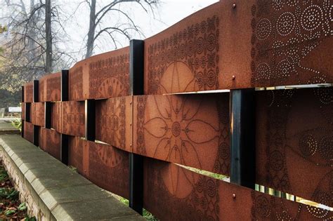 Decorative Corten Steel Fence Panel Images And Photos Finder