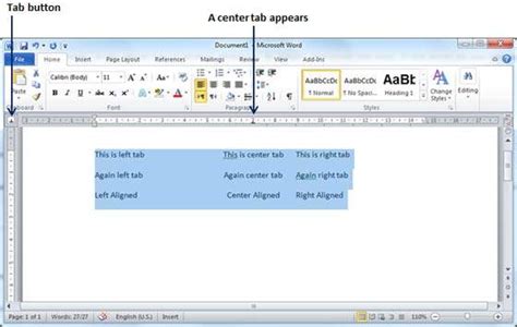 How To Insert Tabs In Word 10 Spanishserre