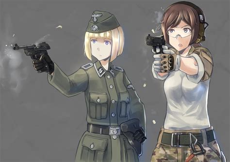 Military Uniform Ss Anime Girl