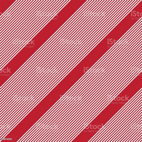 Red Diagonal Stripes Seamless Pattern Background Stock Illustration