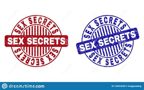 Grunge Sex Secrets Textured Round Stamps Stock Vector Illustration Of