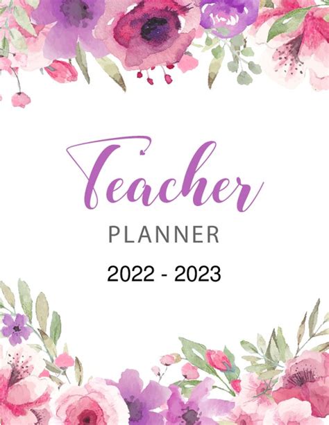 Free Editable Purple Floral Teacher Cover