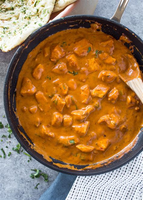 Butter chicken was invented by the owner of the moti mahal restaurant, kundan lal marinated the chicken overnight is necessary as it will make the chicken tender and soft. Easy 20 Minute Butter Chicken | Gimme Delicious