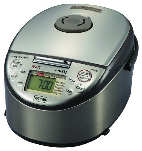 TIGER JKH G10U KS 5 5 CUP UNCOOKED INDUCTION HEATING RICE COOKER AND