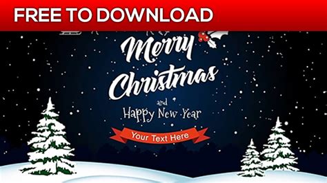 Christmas | After Effects Template | Free Download - YouTube