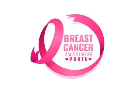 Breast Cancer Awareness Month Ribbon Grafika Przez Miss Chatz