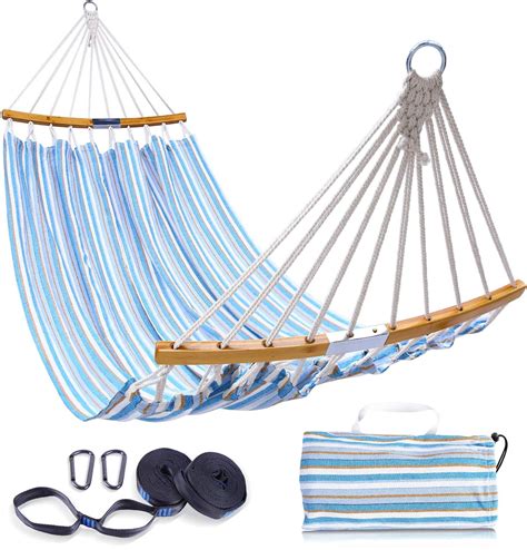 Double Hammock With Tree Straps Kit Ohuhu Folding Curved