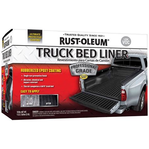 Maybe you would like to learn more about one of these? Rust-Oleum Automotive 1 gal. Low VOC Professional Grade Truck Bed Liner Kit-262290 - The Home Depot