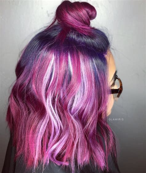 This pretty braid is apparently one of the most popular hairstyles for long hair. 40 Versatile Ideas of Purple Highlights for Blonde, Brown ...