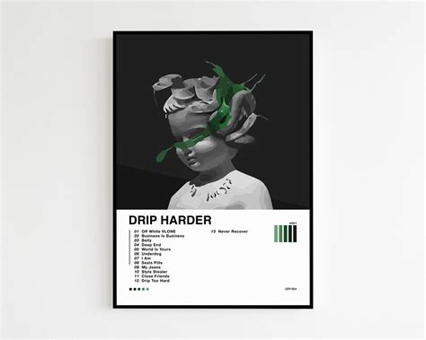 Lil Baby Gunna Drip Harder Album Tracklist Poster Etsy