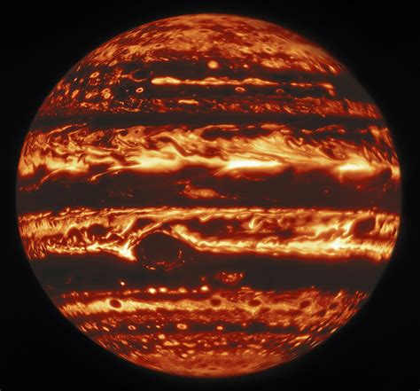 Filegemini North Infrared View Of Jupiter Wikimedia Commons