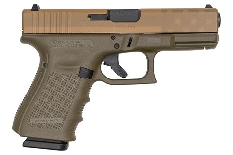 Shop Glock 19 Gen4 9mm 15 Round Pistol With Od Green Frame And Tan