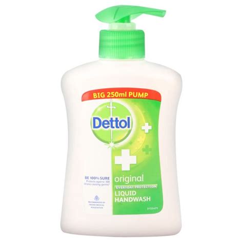 Dettol liquid hand wash lemon and lime provides and kills 99.9% of germs. Dettol Original Everyday Protection Liquid Hand Wash 250ml