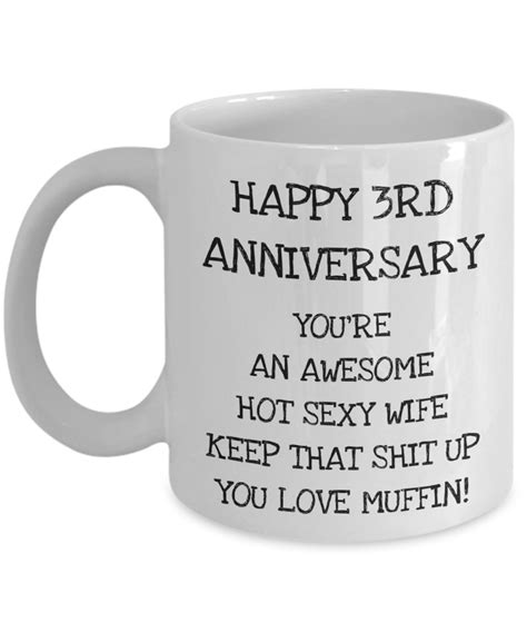3rd 3 year wedding anniversary ts for wife from husband partner women her sexy awesome funny