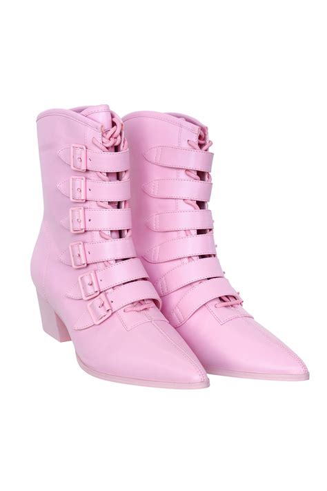 Candy Coven Strappy Boot Boots Strappy Boot Pink Boots
