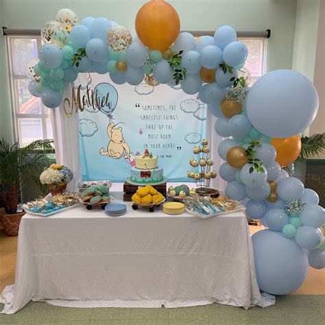 Searching for the most interesting concepts in the internet? Winnie the Pooh theme baby shower | Disney baby shower ...