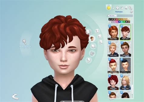 Sims 4 Short Curly Hair Alpha Idea Curly Hair