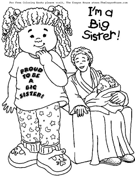 Sister Coloring Pages For Kids