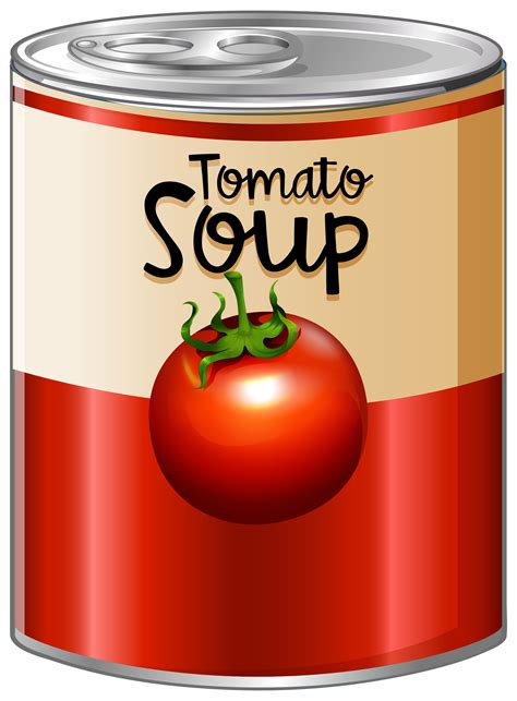 Tomato Soup In Aluminum Can 455903 Vector Art At Vecteezy