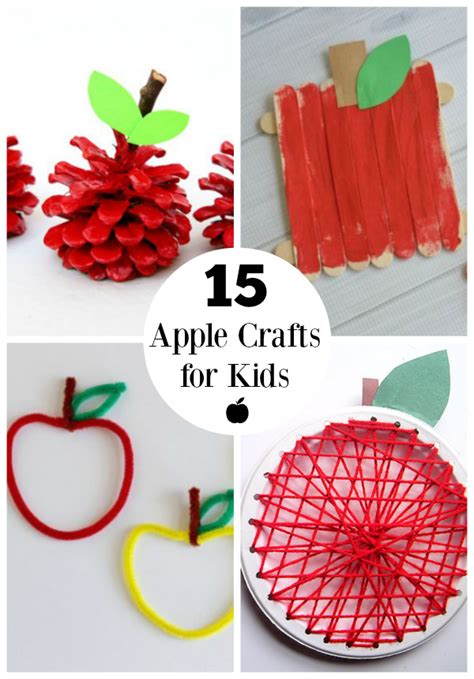 15 Sweet Apple Crafts For Kids To Make Make And Takes